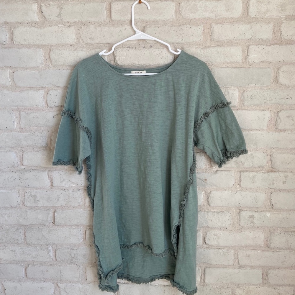 Umgee Sea Green Tunic Shirt S